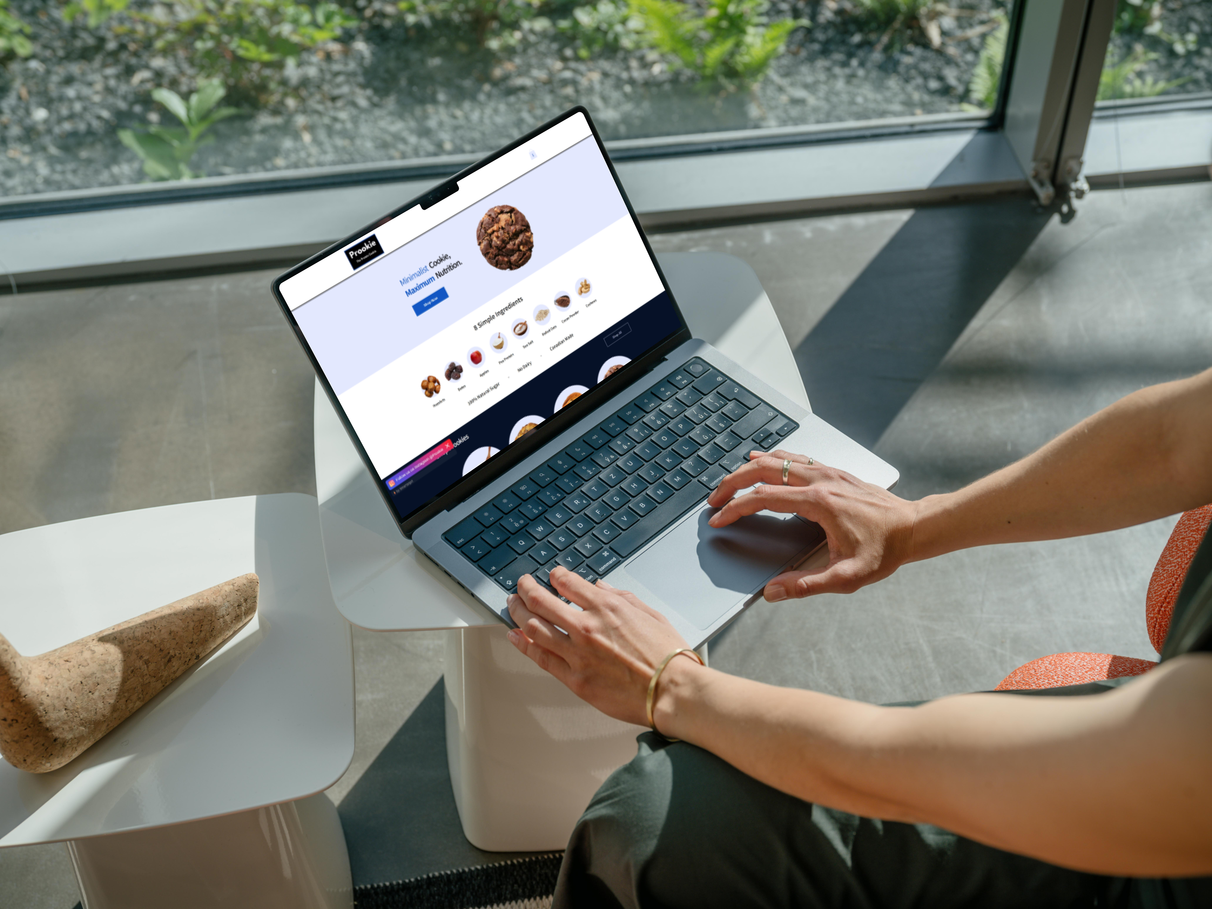 Screenshot of the prookie website after minor changes, still needing updates